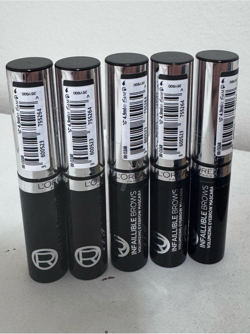 LOREAL INFAILLABLE BROWS VOLUMIZING EYEBROW MASCARA,  24 hr CLEAR FORMULA, 4.9ml